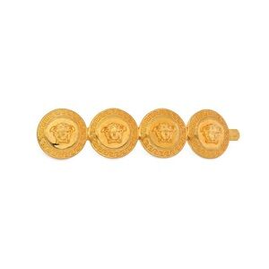 Versace Gold Coin Medusa Hair Clip